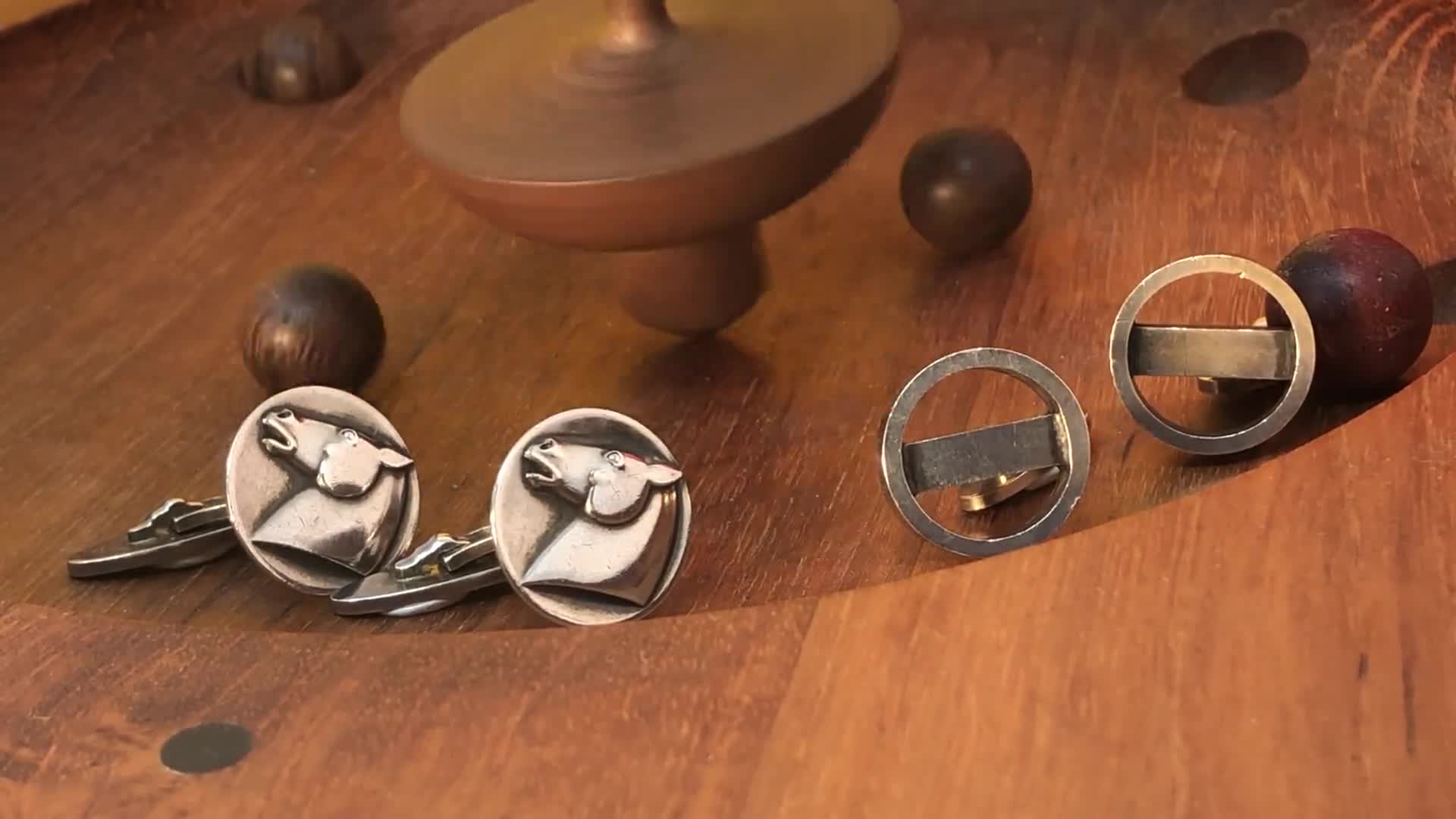 Vintage Georg Jensen Cufflinks # 91, Sterling Silver, Design Soren