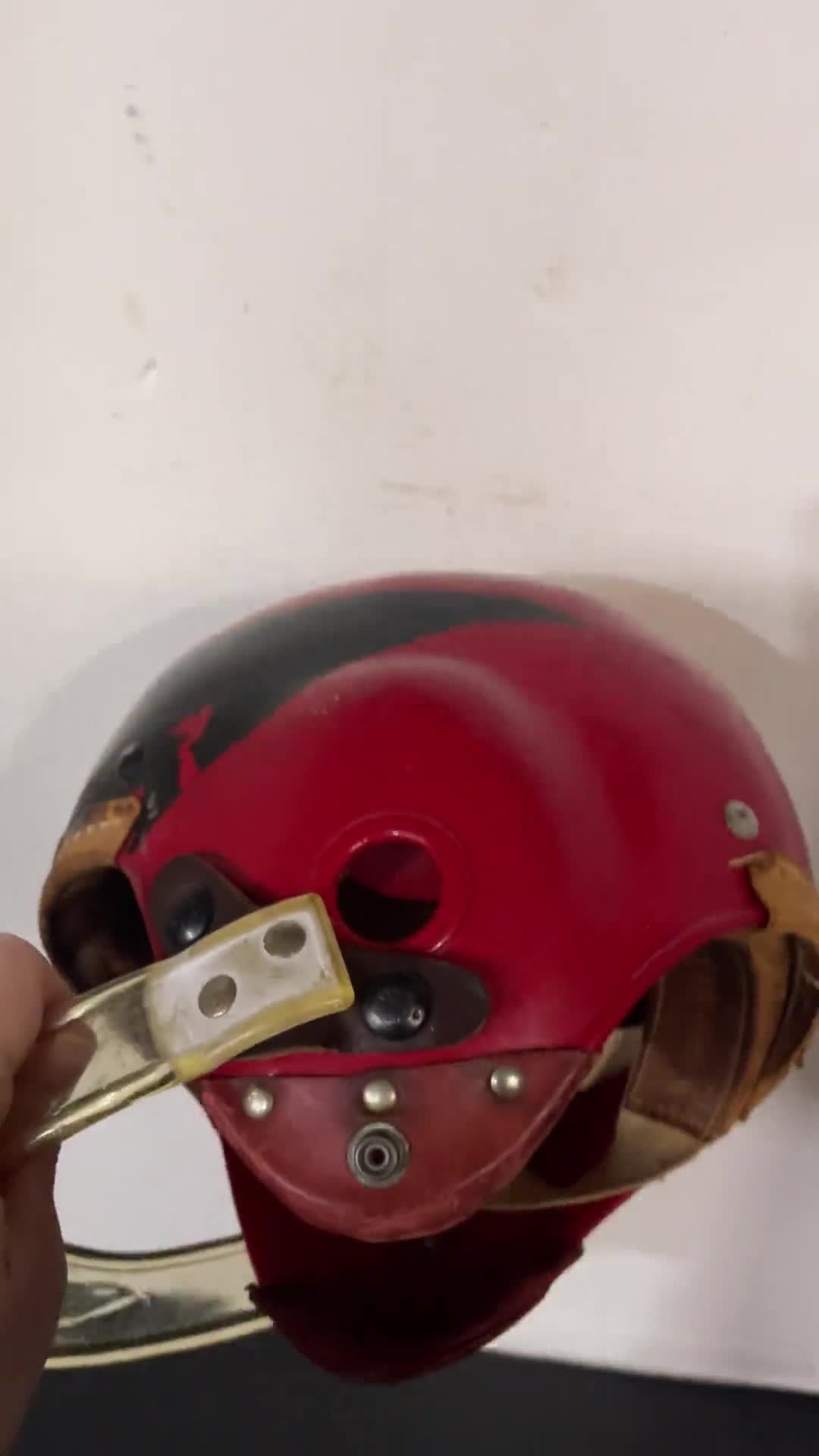 Vintage Youth Football Helmet - 1950s Franklin HM8  Wall Star Graphics |  Modern Artifact Decor
