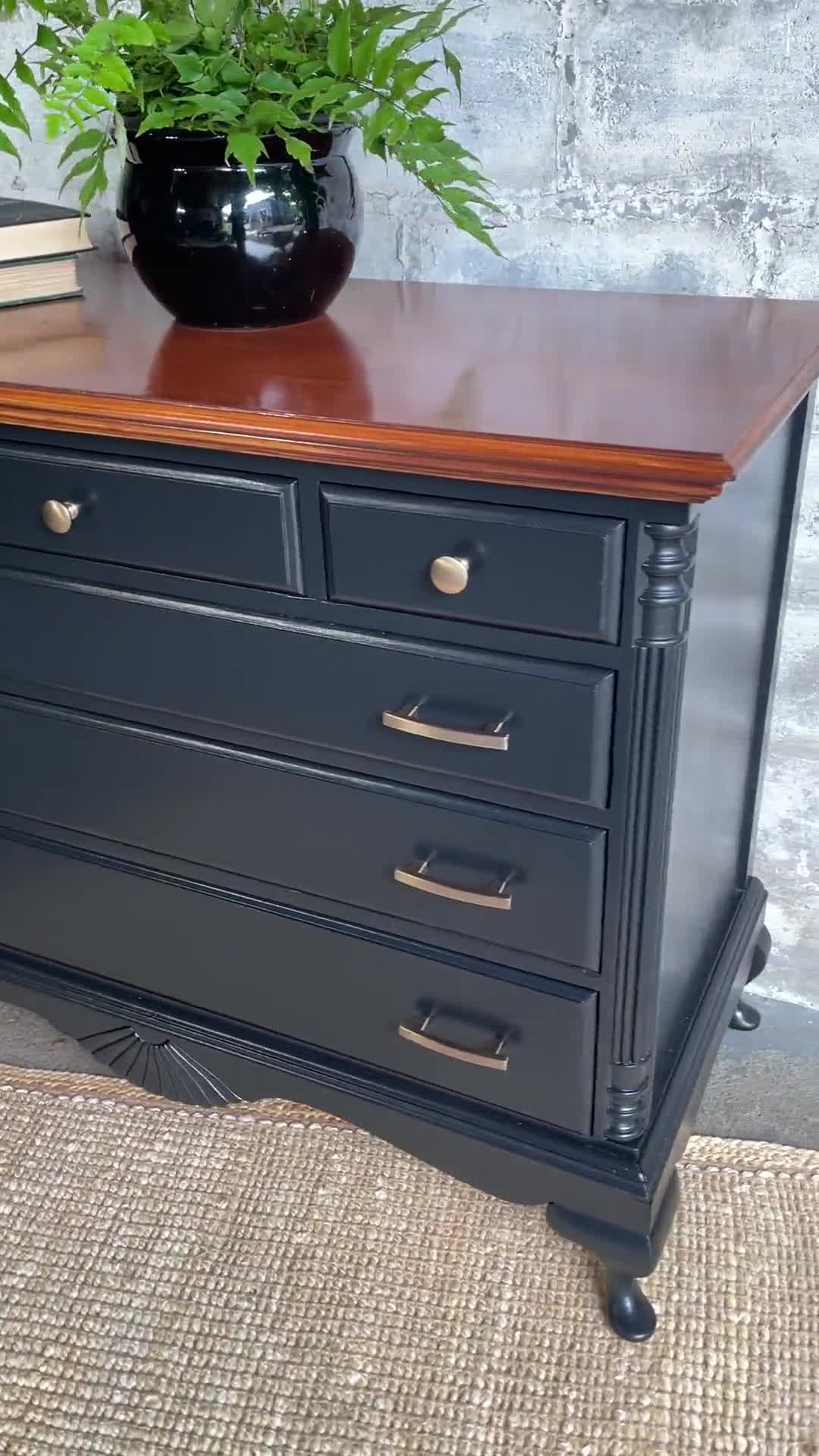 Carbon Black Dresser  Blue Hen