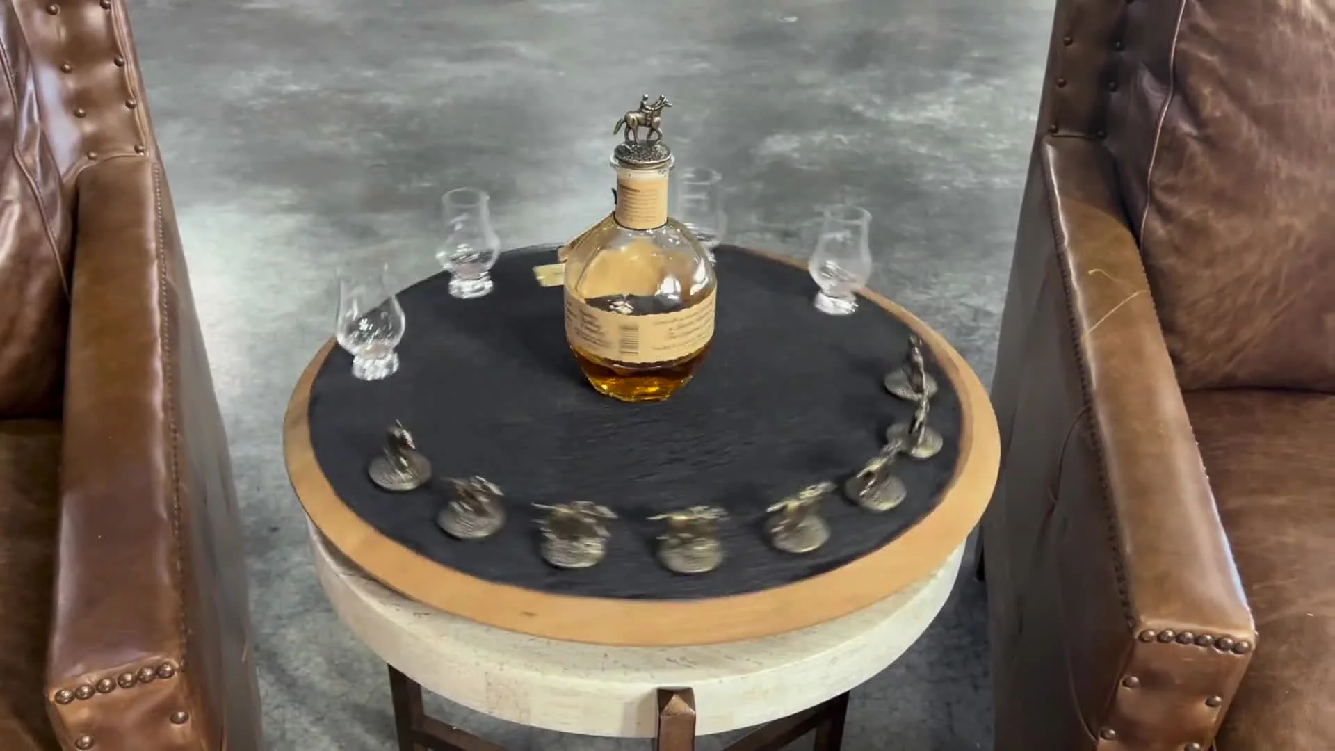 Blanton's Char Authentic Barrel Head Lazy Susan — The Official