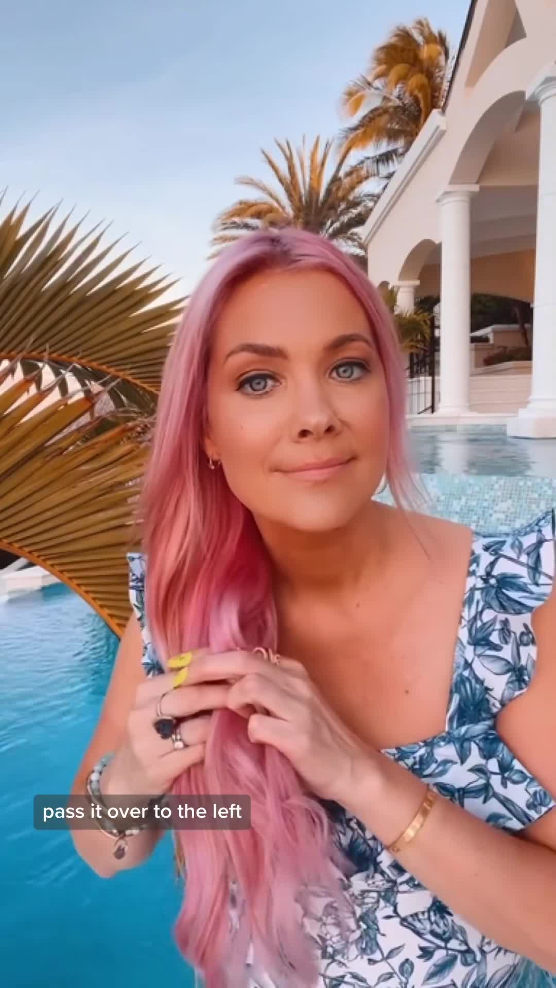 Sarah Potempa teaching a braid tutorial