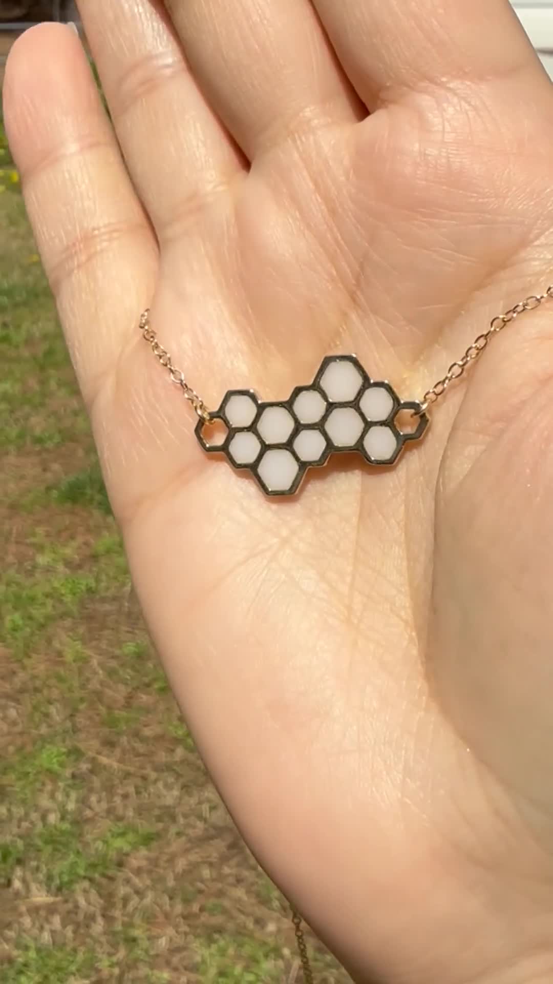 Milk + Honey — Heirloom Milk + Honey{comb} Necklace