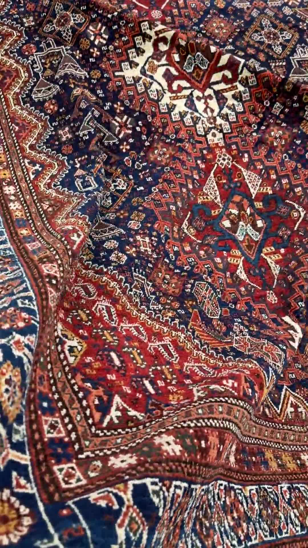 Steelman Rugs — Antique SW Persian Shiraz Qashqai Rug 6'10