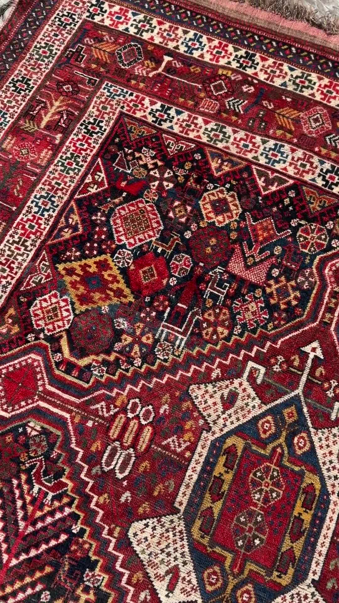 Steelman Rugs — Antique Persian Khamseh Rug 6'2