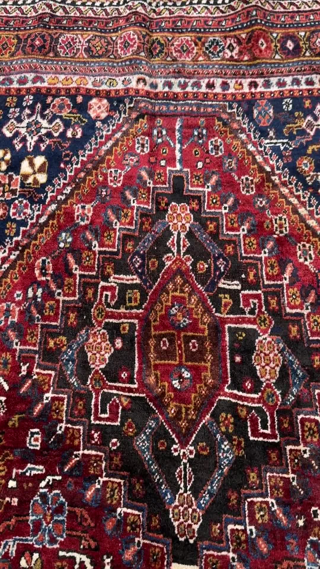 Steelman Rugs — Vintage Shiraz Qashqai Rug 7'3