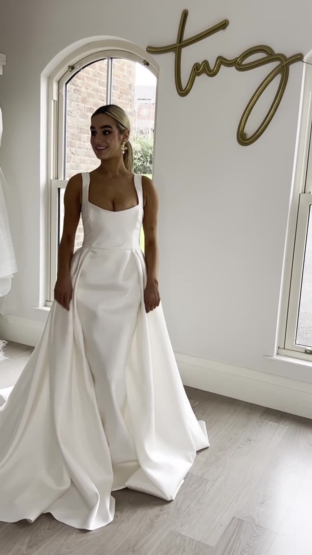 bridesmaid dresses plus size women Chiara Gown | Minimal Wedding Gowns main image 0
