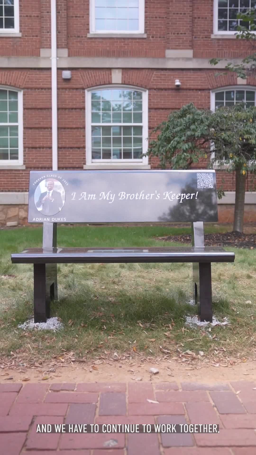 Adrian Dukes II Bench Dedication