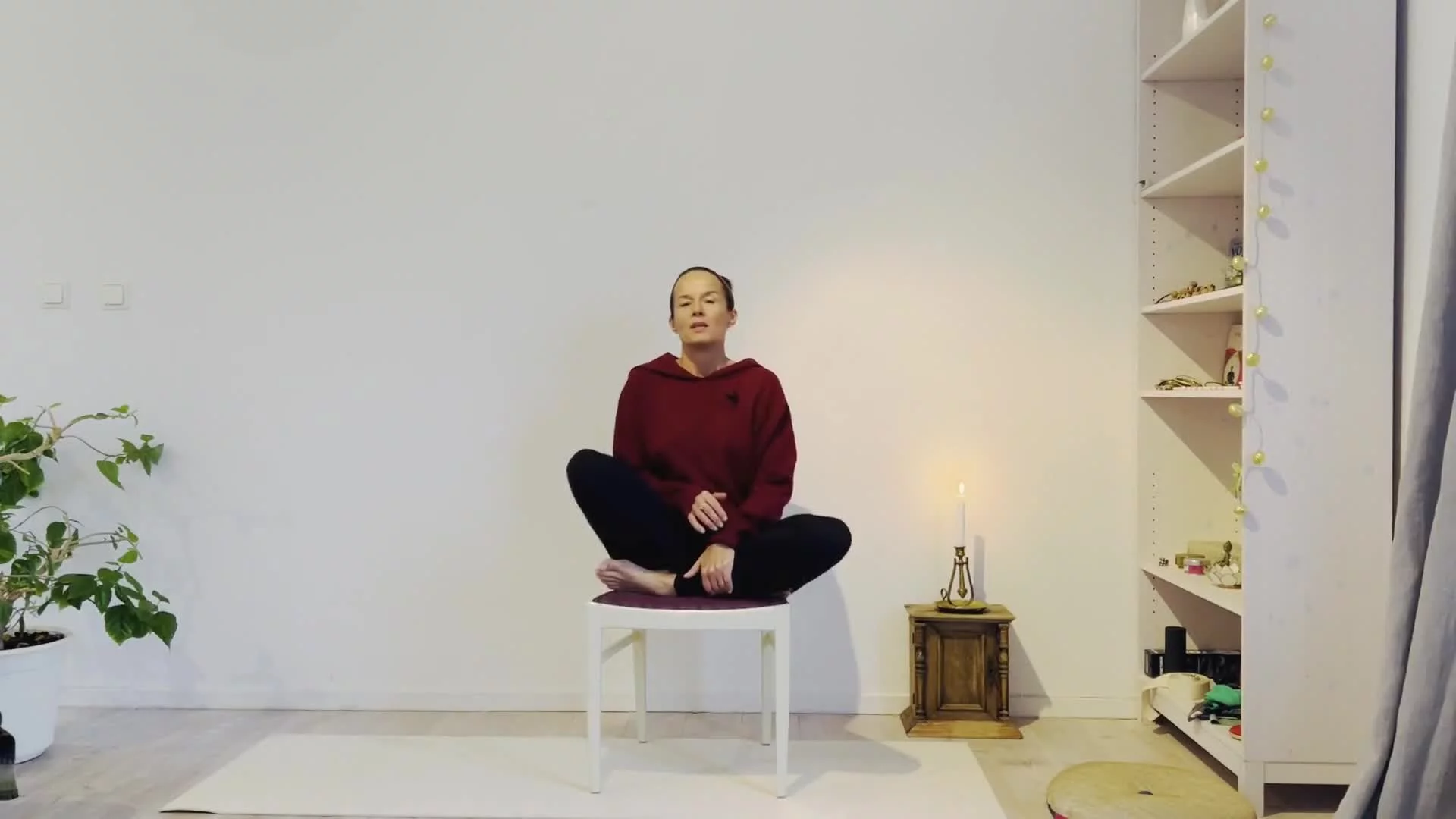 Rörelser sittande på en stol