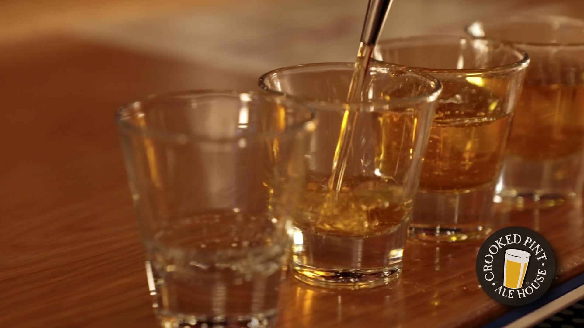 A frame from our Crooked Pint sports bar film, created for spring training audiences.