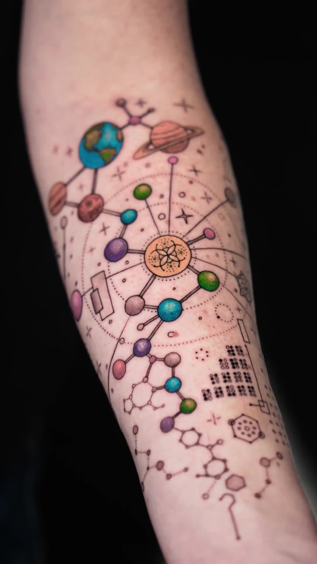 Cosmic Amino Tattoo Artist in Denver Colorado | Scientific Fine
