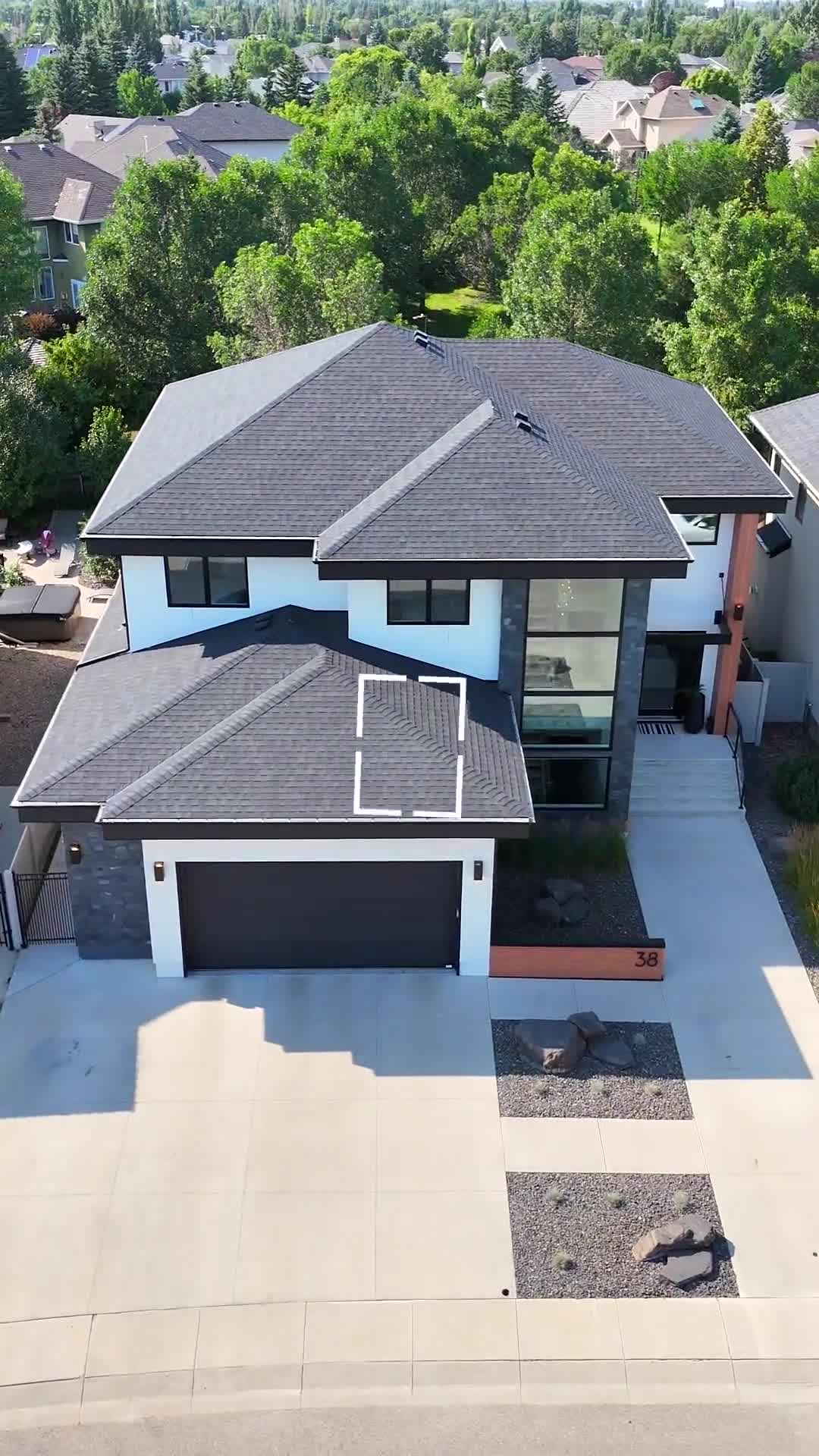 Vertical real estate video preview formatted for a mobile social feed