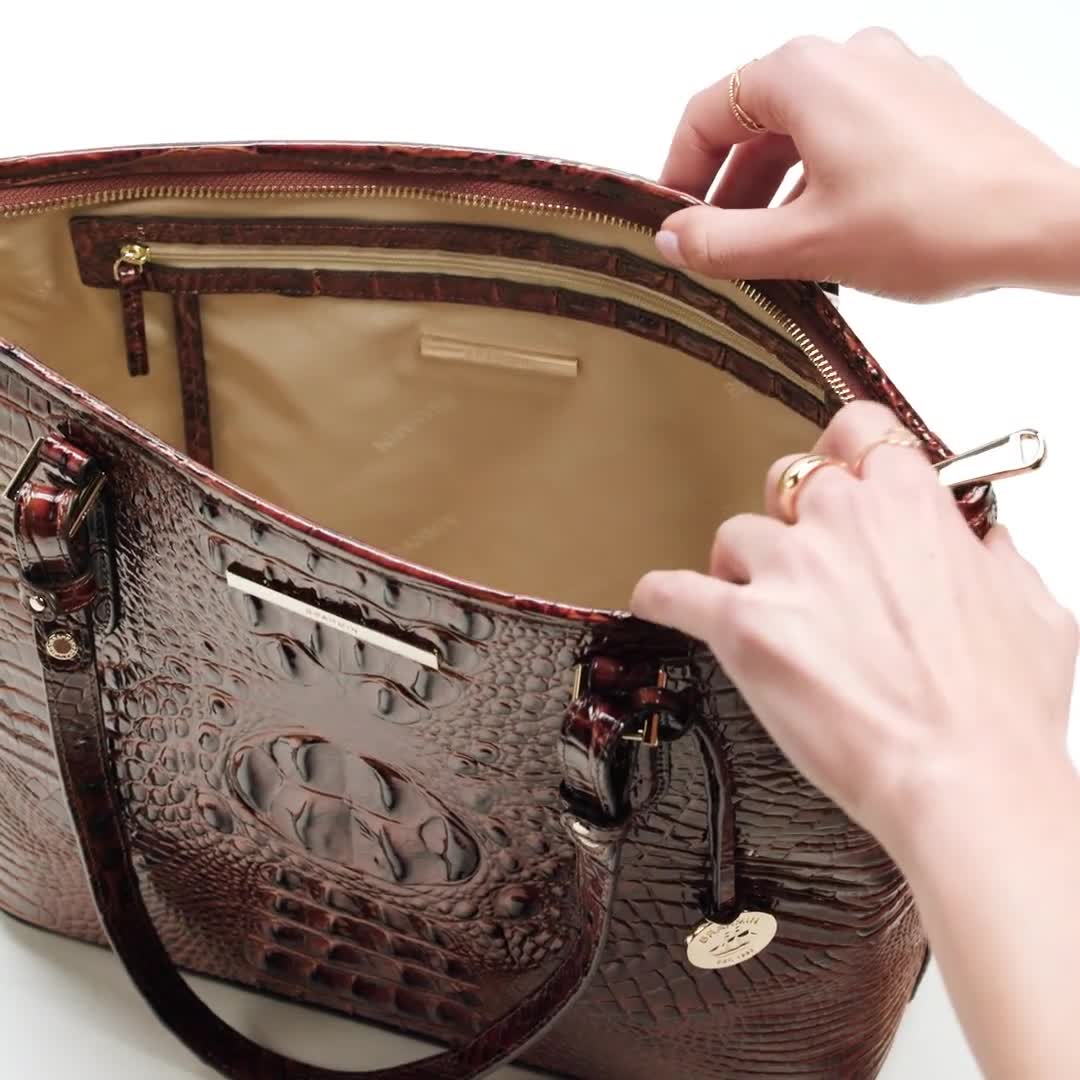 Brahmin N69151 Medium Asher - Pecan Melbourne — Bag and Baggage
