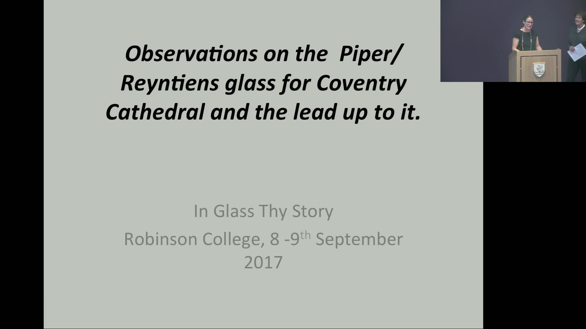 Frances Spalding: ‘Observations on the commissioning of Piper/Reyntiens glass for Coventry Cathedral’