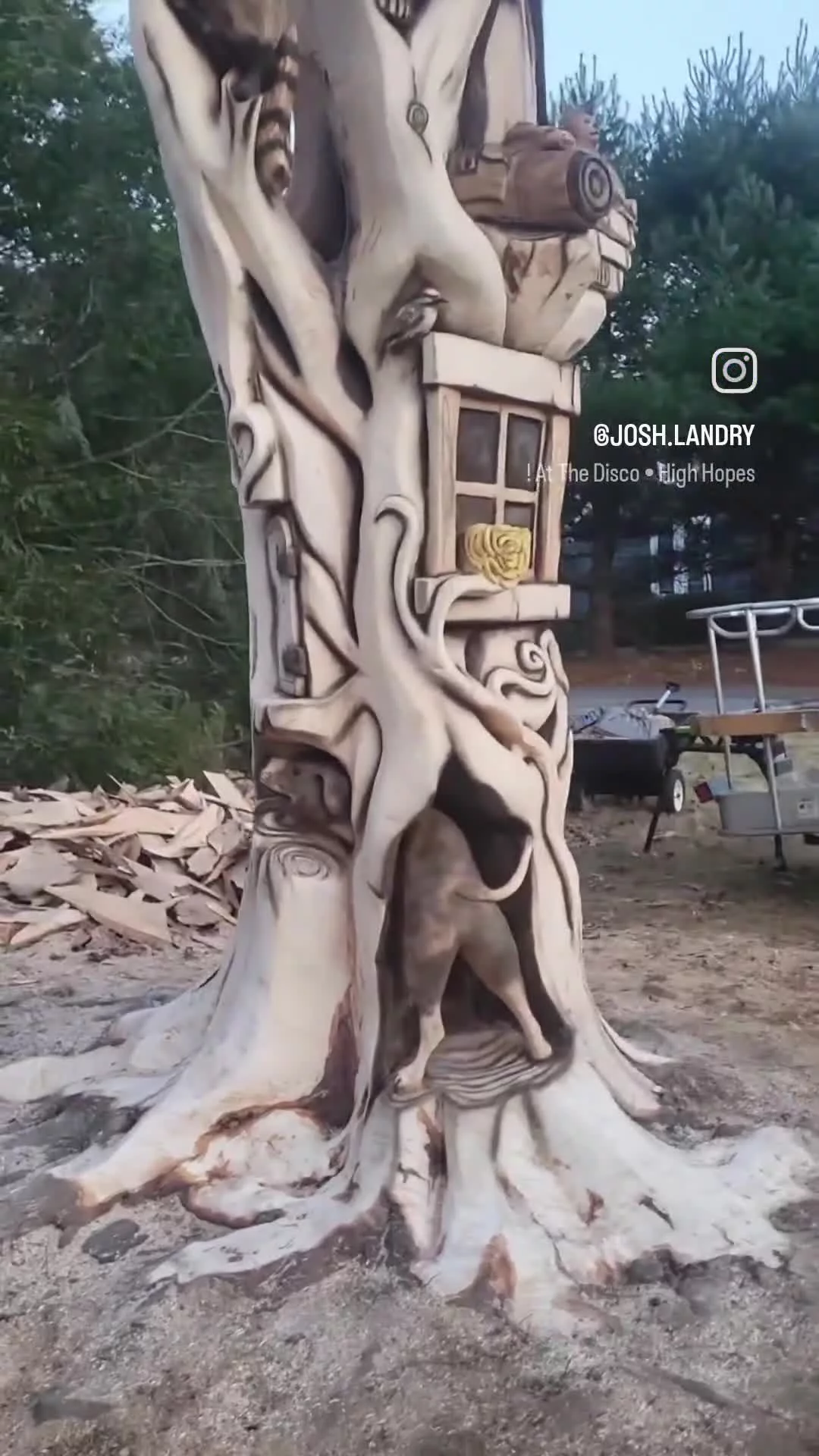 Josh Landry Chainsaw Sculpting