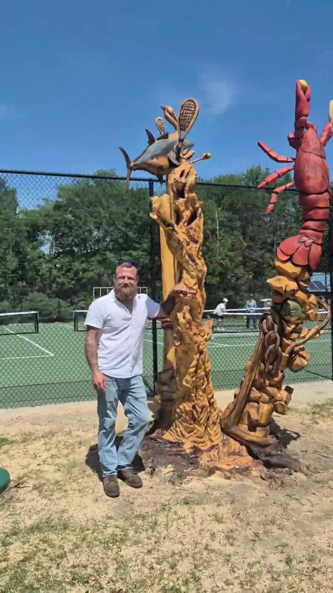Josh Landry Chainsaw Sculpting