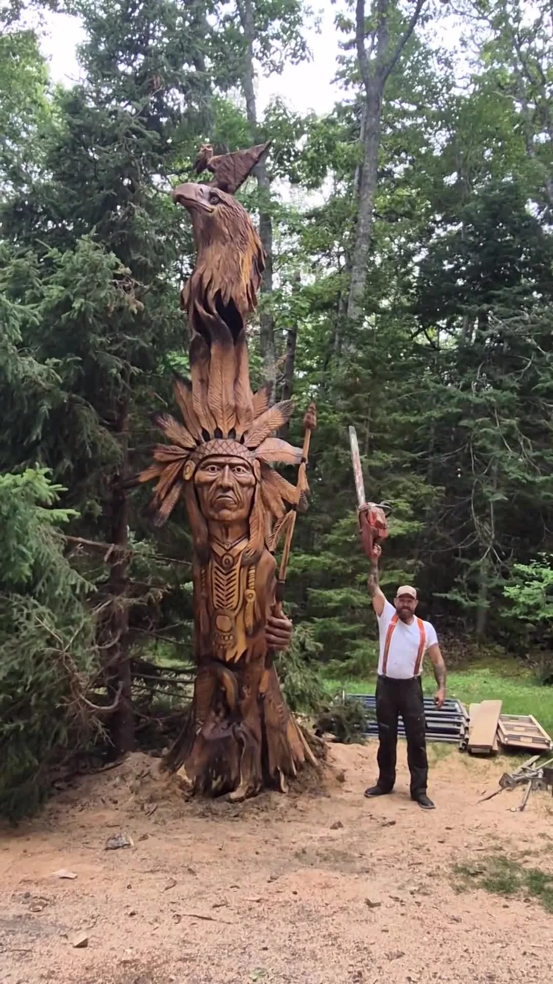 Josh Landry Chainsaw Sculpting