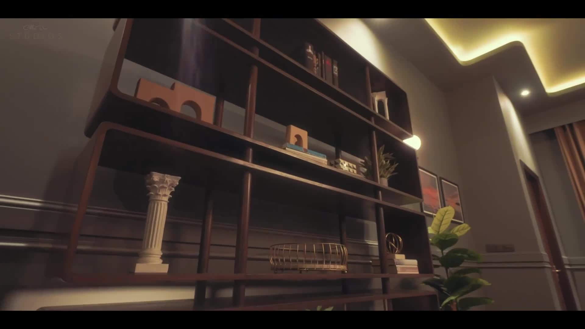 Studio Three walkthrough — living, dining and foyer sets