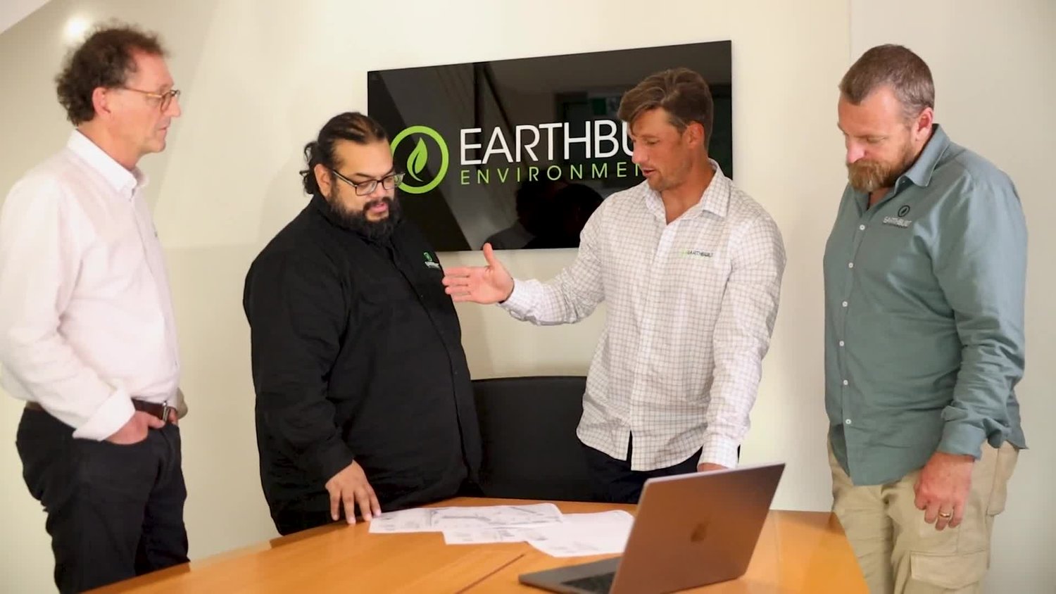 Earthbuilt Environmental team in their office