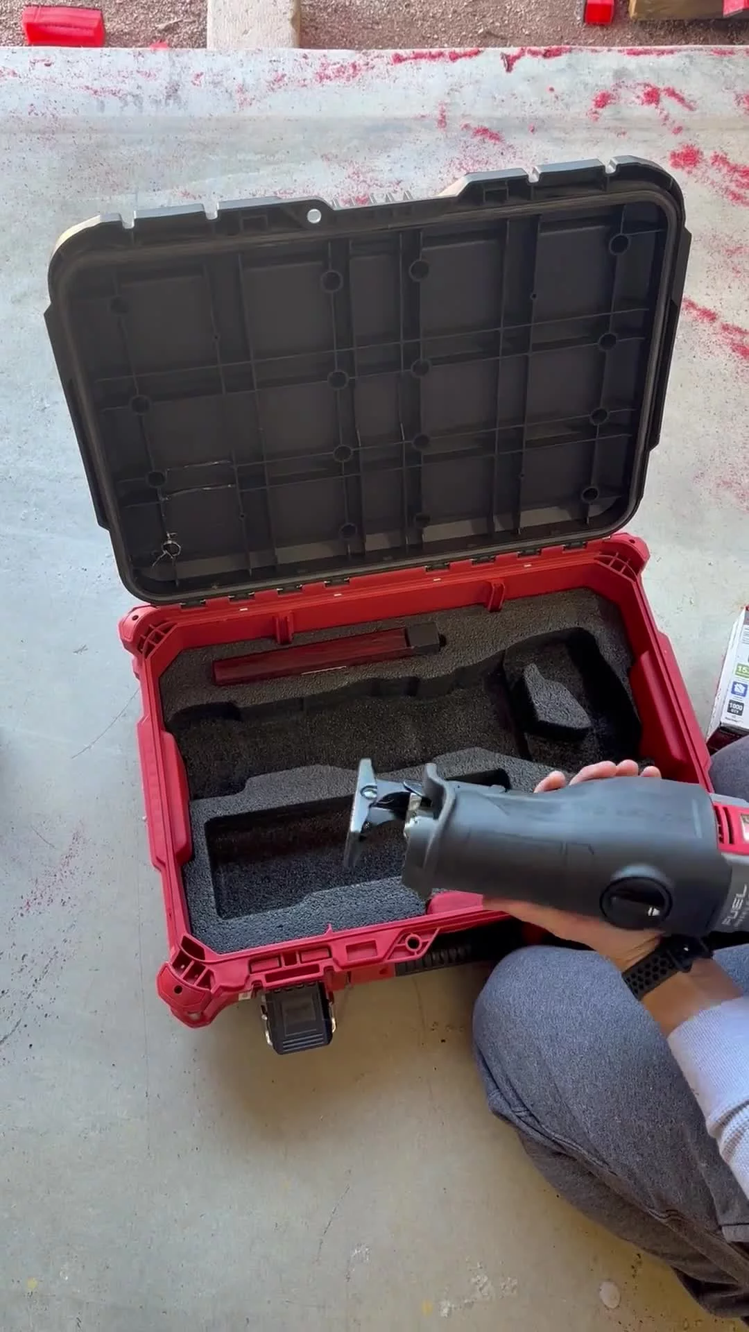 Milwaukee Packout Insert for M18 Super Sawzall | Kaizen Foam