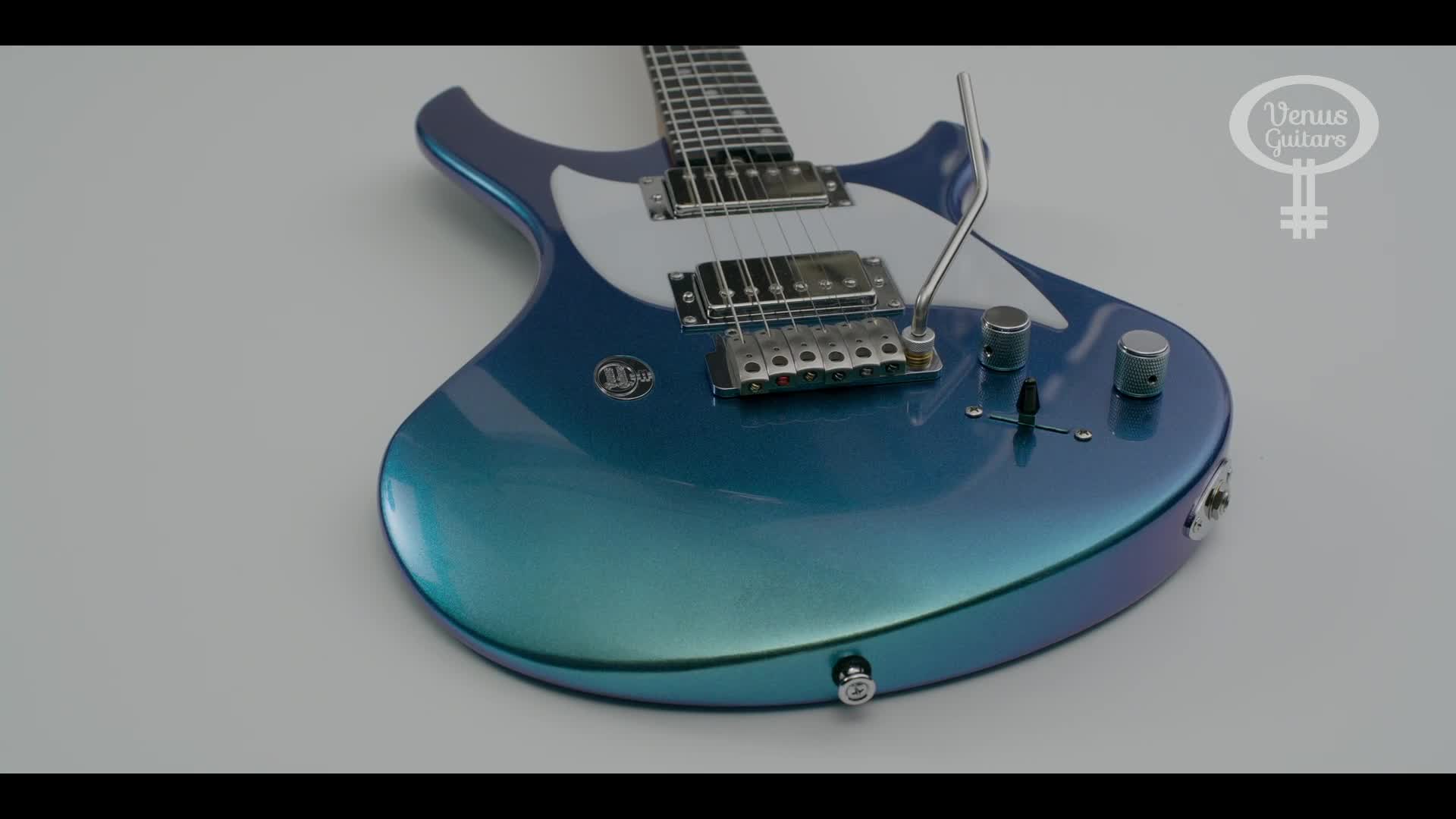 Venus Revolution Elite - Blue Morpho — Venus Guitars
