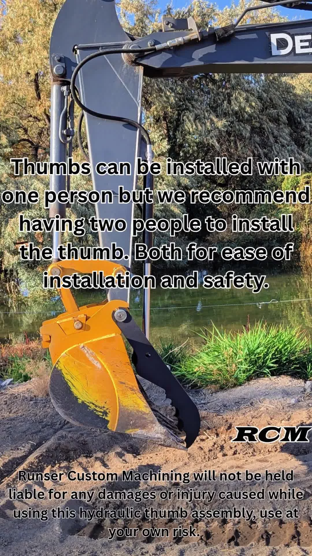 How To Install A RCM Excavator Thumb Kit