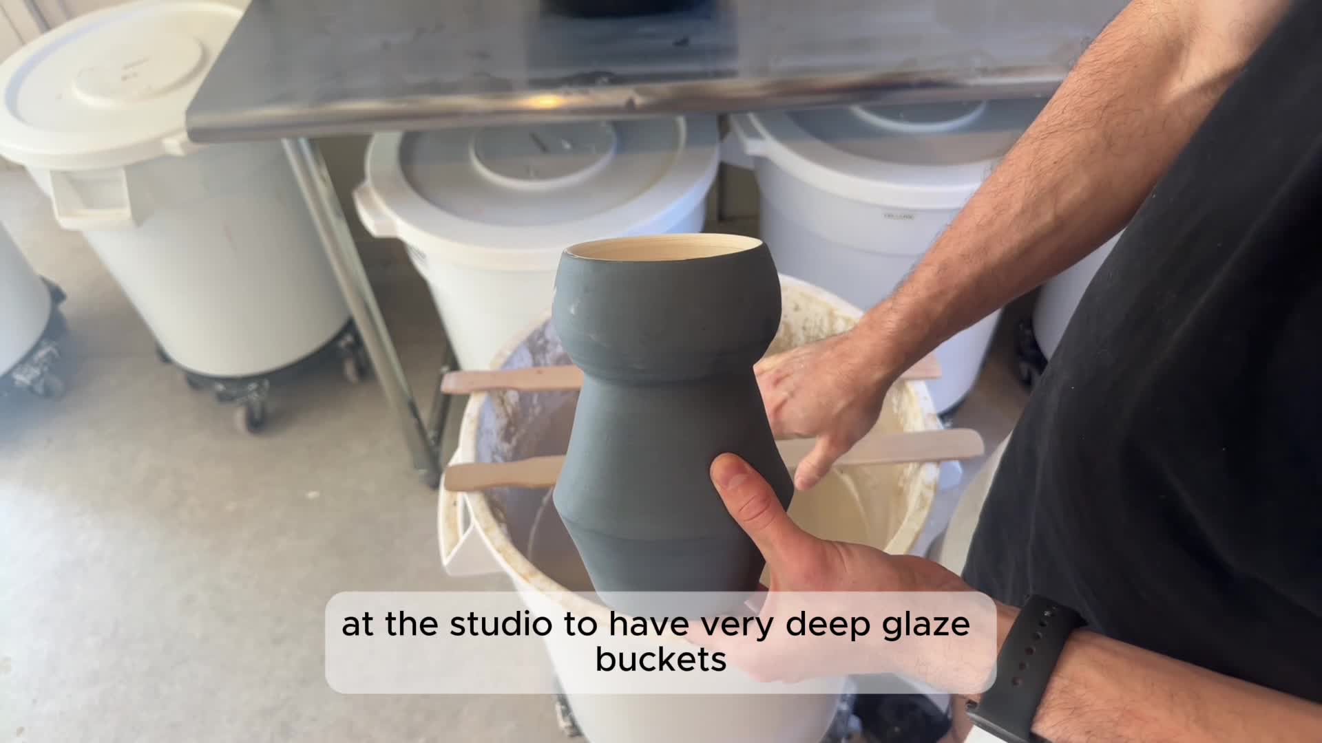 Glaze on Slats - Piece too big for bucket