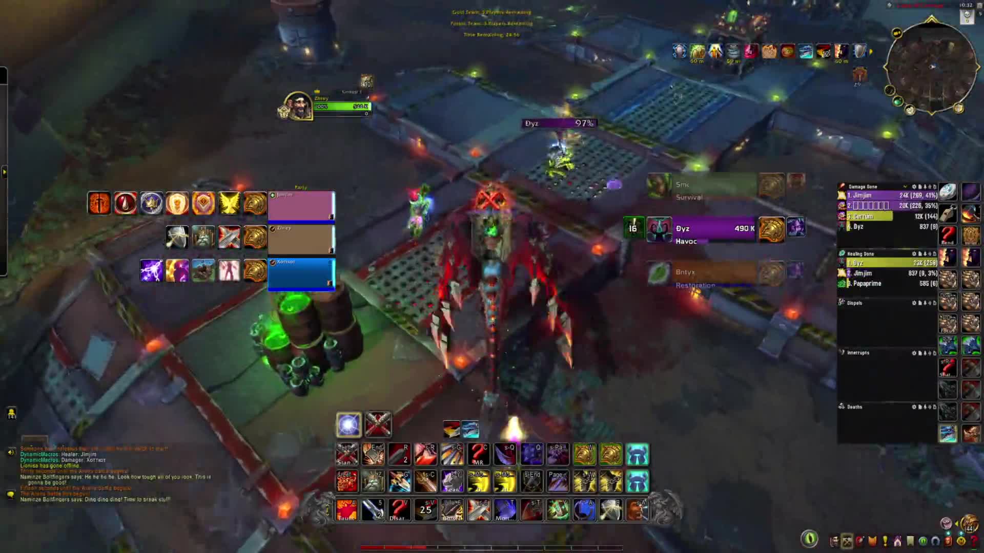 Turbo vs Dh, Hunter, Rdruid