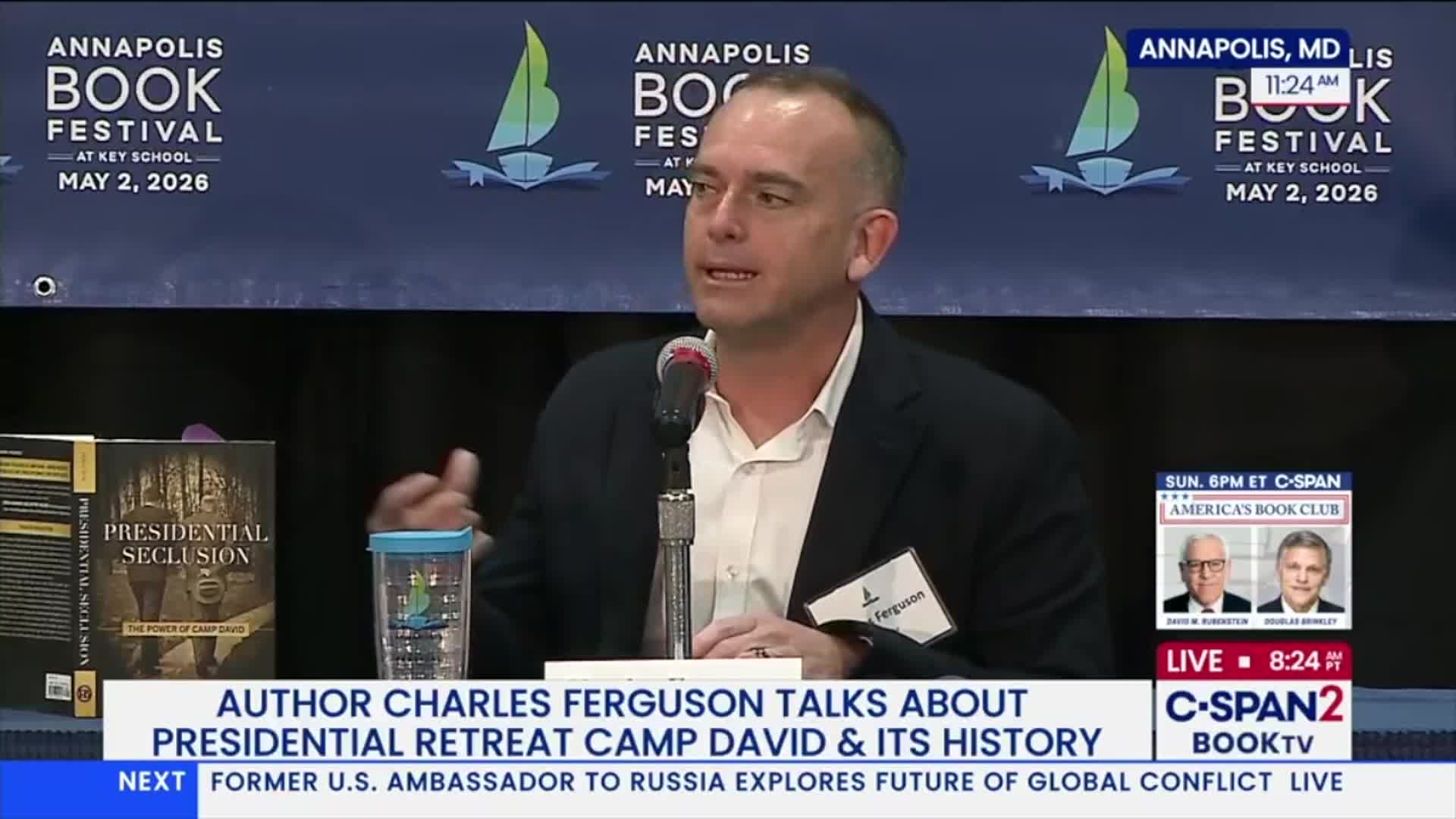 Annapolis Book Festival discussion about the history of Camp David