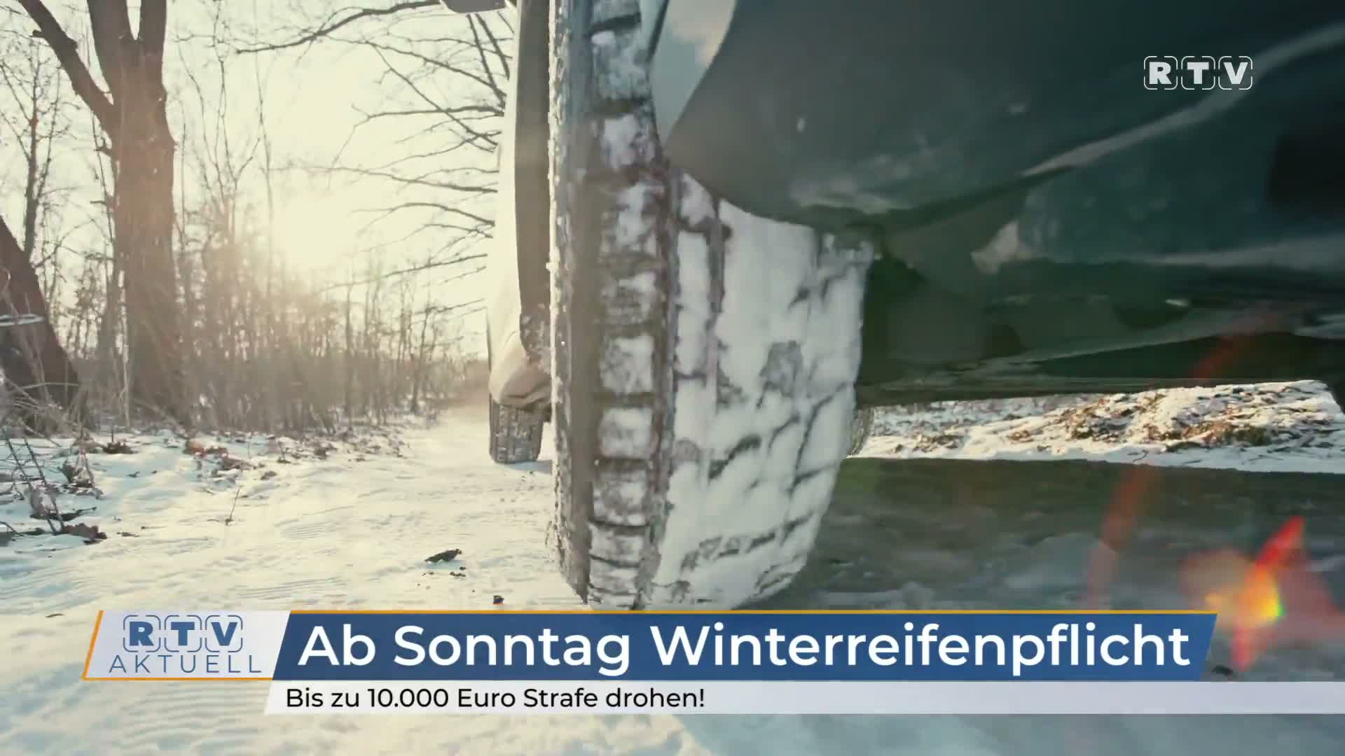 Ab Sonntag Winterreifenpflicht: Bis zu 10.000 Euro Strafe drohen!