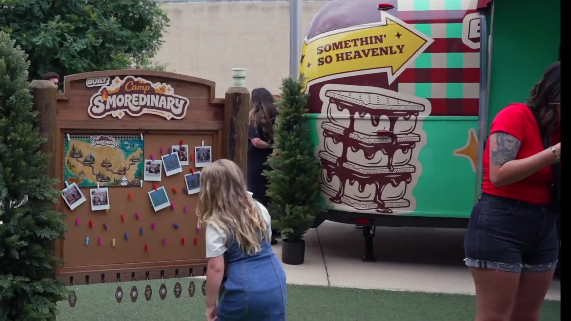 Camp S’moredinary pop-up from the Built x Alex Warren program